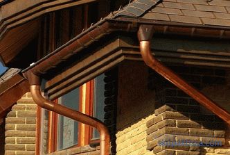 price for the material, what to buy gutters for the metal roof in Moscow