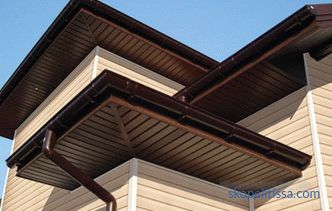 Variants of filing the overhangs of the roof with a soffit, sheeting or plastic, photo, video