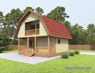 house-bath with a veranda or terrace in the size of 6x6 and 6x8, options from timber and logs 6 to 4 and 5 to 8, photos, video