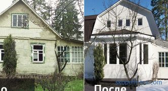 Restructuring of the country house, alteration and reconstruction of the house in the country, the price of repairs in Moscow, photo
