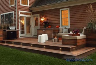 Porch of a wooden country house do it yourself: ideas and photos