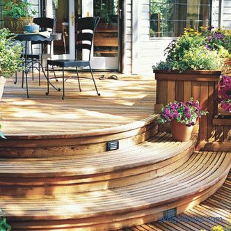 Porch of a wooden country house do it yourself: ideas and photos