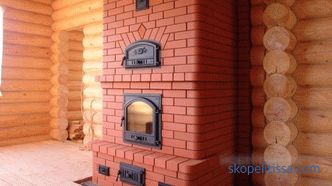 projects with stove heating turnkey, planning of the village house, photo