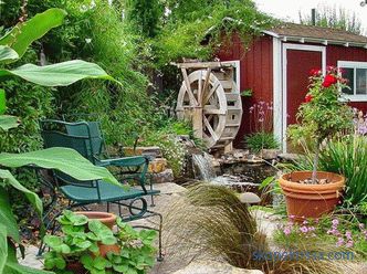 Decorative mill for a garden - production of a mill for a garden (+ photo)