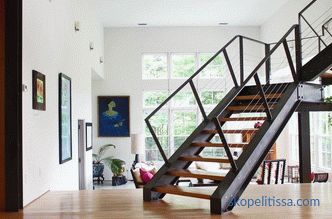 Stairs in a private house to the second floor: the best design projects