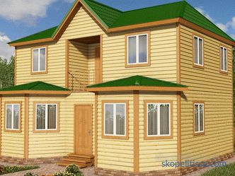 Houses made of profiled timber log cabins for shrinkage without finishing cheaply, projects and prices for construction in Moscow