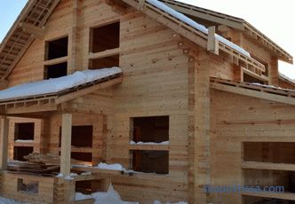 Houses made of profiled timber log cabins for shrinkage without finishing cheaply, projects and prices for construction in Moscow