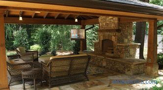 Barbecue area - photos of the best designs on the summer cottage, photos