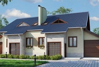 Projects of houses and cottages for 2 families with different entrances, planning, prices for construction in Moscow