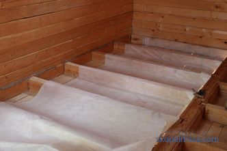 The floor in the frame house on screw piles: insulation, construction, device, photo