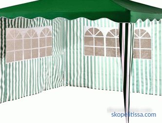 Buy awning for gazebo 3x3, walls for tents, thick curtains and mosquito nets