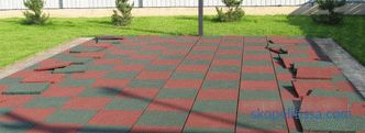 Rubber coverings for garden paths - catalog, prices, photos, specifications