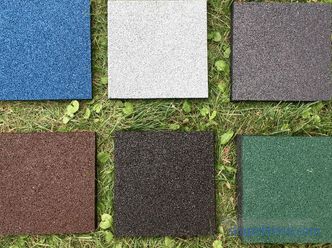 Rubber coverings for garden paths - catalog, prices, photos, specifications