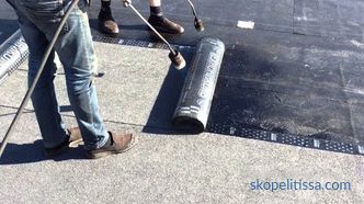 Waterproofing flat roof, operated roof, technology, materials, installation