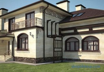 Design and styles of the facade of a country house: examples with photos