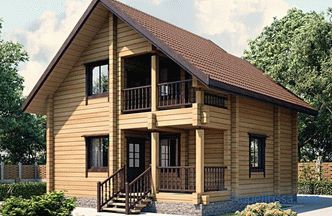 Construction of houses from turnkey glued timber in Moscow: projects and prices