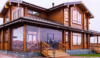 Construction of houses from turnkey glued timber in Moscow: projects and prices