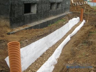 Garden drainage: types and construction technology