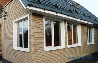 house cladding, exterior materials, photos and prices in Moscow