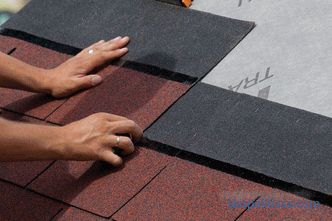 instruction and device shingles, installation technology coating, photo, video