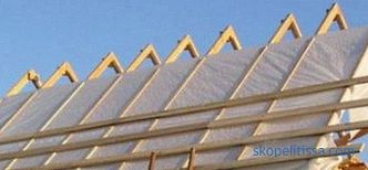 Waterproofing film for the roof. Roof waterproofing