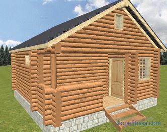 projects of wooden baths from a log house, photos, prices for construction in Moscow