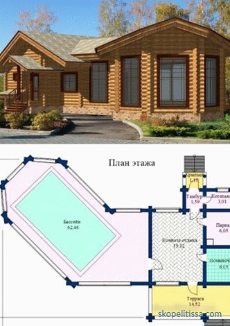 projects of wooden baths from a log house, photos, prices for construction in Moscow