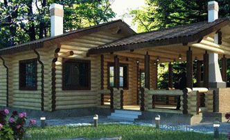 projects of wooden baths from a log house, photos, prices for construction in Moscow