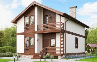 Projects of inexpensive country houses of economy class: planning, construction in Moscow